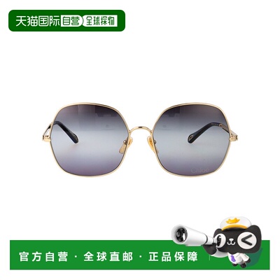 香港直邮CHLOÉ 女士眼镜 CH0282S001 CO 灰色 几何框太阳镜