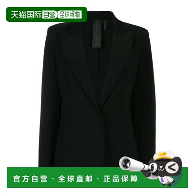 自营Women's Norma Kamali Blazer Black Notch Lapels Single-Br