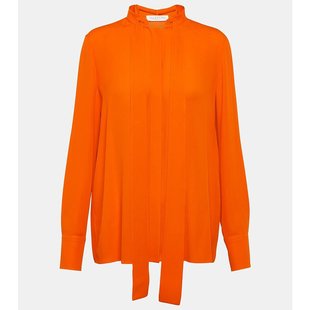 围巾领领圈真丝衬衫 潮奢 女士 华伦天奴 000276 Valentino