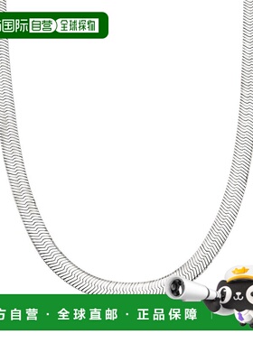 自营 Ross-Simons 意大利 8 毫米纯银人字形项链 - 20 英寸 美国