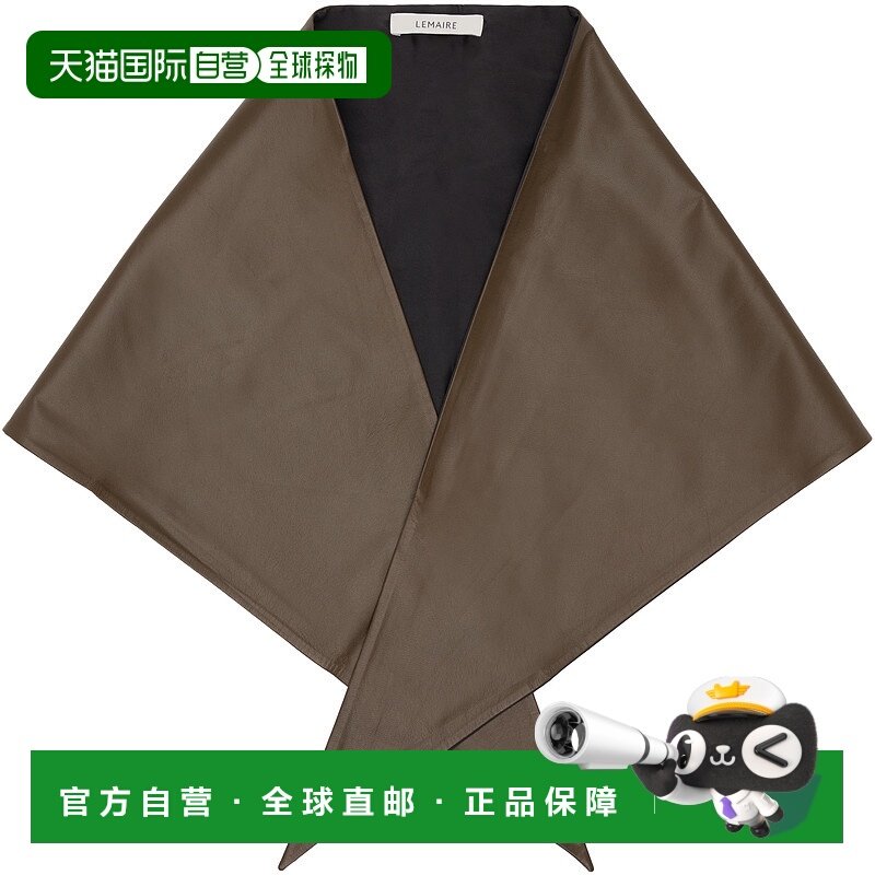 1h可退 香港直邮潮奢 Lemaire 女士 卡其色 Large Leather Triang