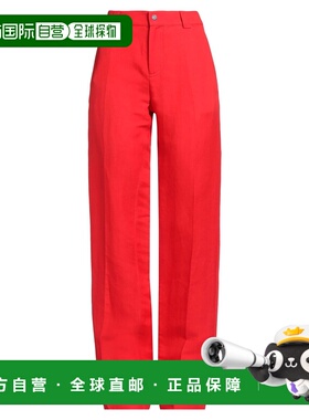1h可退 香港直邮Burberry 巴宝莉 女士 休闲长裤 red红色 舒适时