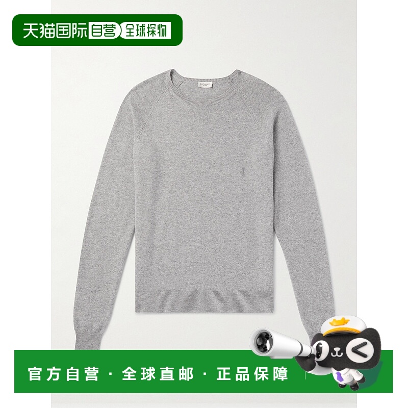 1h可退 香港直邮潮奢 Saint Laurent 圣罗兰 男士 长袖山羊绒毛衣