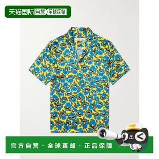 男士 Brown Maitan Camp 印花真 1h可退 Collar 香港直邮Orlebar