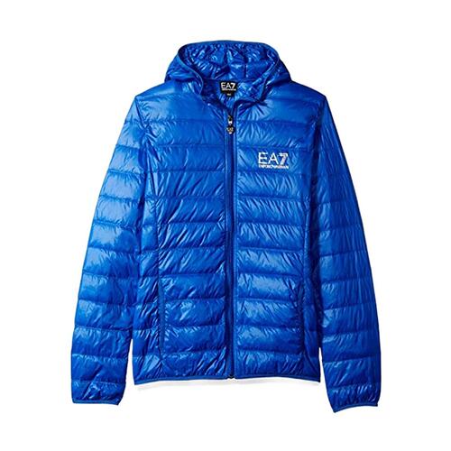 EA7 Emporio Armani 拉链连帽短款羽绒服 8NPB02PN29Z