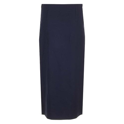 CHLOÉ 女士半身裙 CH24AJU1206448B AW2024 蓝色 wool midi skirt