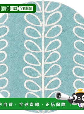 【日本直邮】丸真 Nepal 厨房花盆架 蓝色 手工制作 羊毛毡 厚实