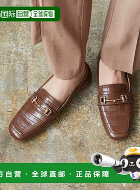 日本直邮Menue 方形鞋头双扣一脚蹬乐福鞋单鞋 ME8623BW01979