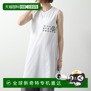 KIDS M60780 日本直邮MM6 儿童连衣裙 棉质圆领徽 MM04I 女童无袖