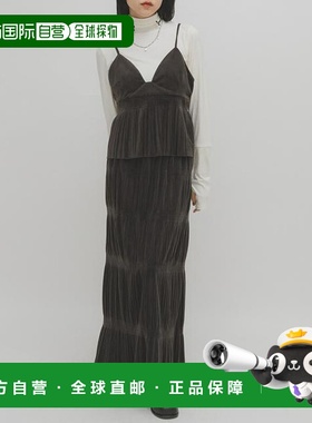 1h可退 日本直邮官方授权 KBF 百褶拼接连衣裙套装长裙背带裙