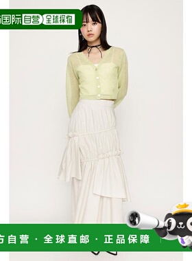 日本直邮SLY 不对称褶边短裙 [SL3994EW023599]半身裙a字裙