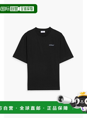 1h可退 香港直邮潮奢 off-white 男士 印花棉针织T恤 44MAA120G5J