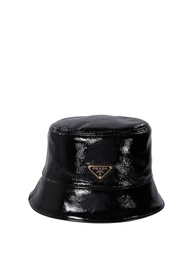 PRADA 女士帽子 1HC1372DNTF0002 SS2025 黑色 CAPPELLI