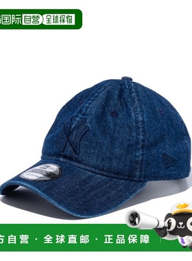 日本直邮New Era 9TWENTY 纽约洋基队水洗棉靛蓝牛仔帽 (14525116