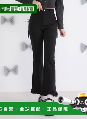 1h可退 日本直邮DearMyLoveRose 女士蕾丝拼接高腰长款阔腿裤 535