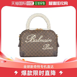 香港直邮潮奢 巴尔曼 女士Monogram徽标单肩包 Balmain