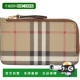 香港直邮潮奢 Zip Burberry 女士 1h可退 Check 巴宝莉 驼色 卡包