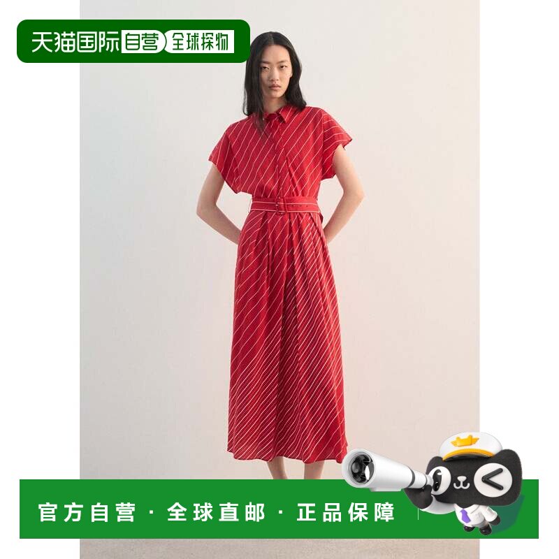 日本直邮MANGO 连衣裙 红色 巴黎系列图片
