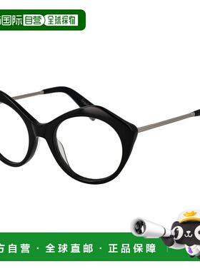 自营yohji yamamoto山本耀司女士光学女式镜架-黑色 美国奥莱直发