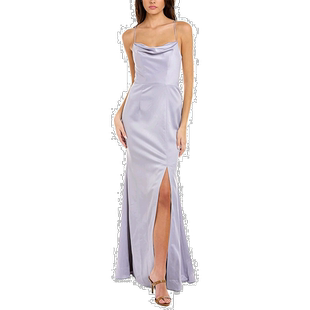 自营 Bariano Stephanie 礼服黑色 紫色 美国奥莱直发连衣裙