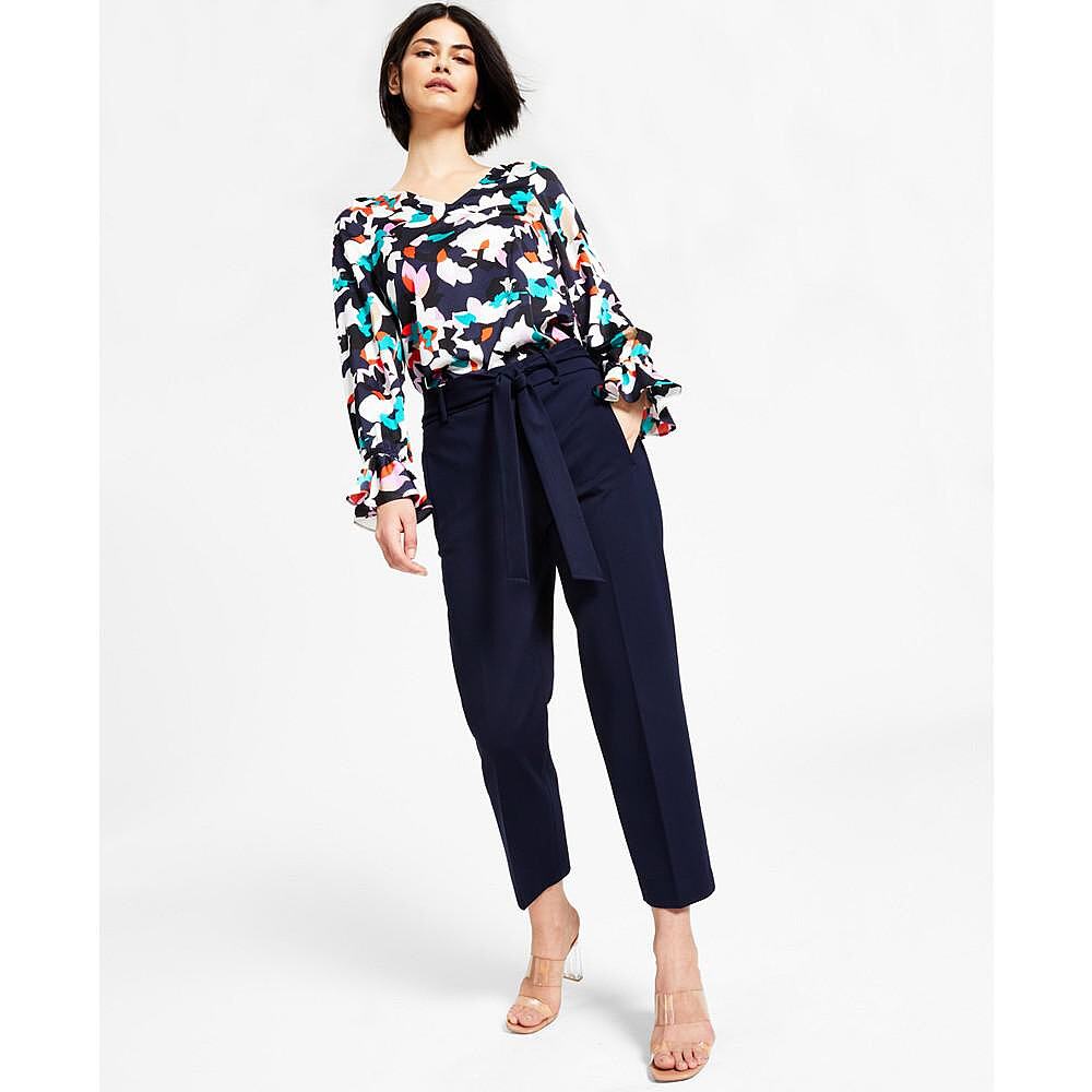 美国直邮bar iii 女士 休闲裤中腰直筒裤时尚休闲 柔软百搭女装 - 全球购官方买手店出品