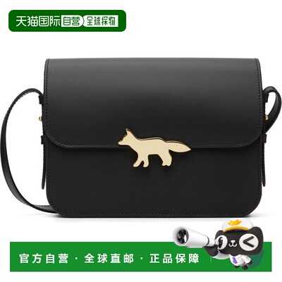 1h可退 香港直邮MAISON KITSUNE 女士 黑色 Edie 单肩包 QU05170L