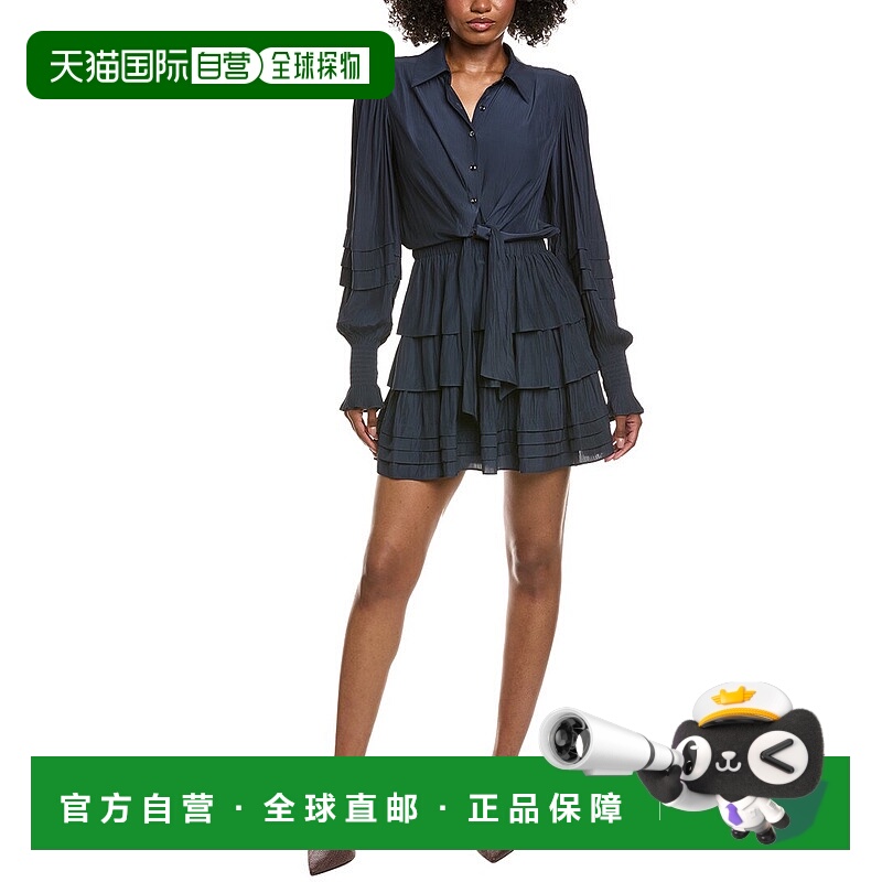 自营Ramy Brook Entela Mini Dress - blue 美国奥莱直发