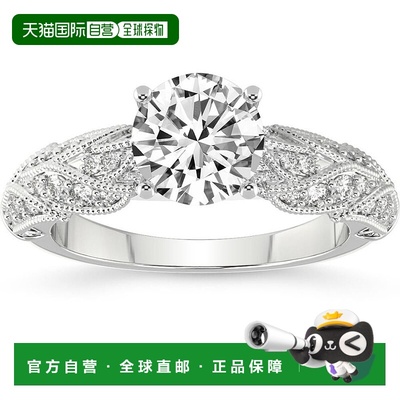 自营 pompeii32 1/2 克拉复古实验室培育钻石订婚戒指白金、黄金