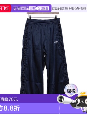 日本直邮NERDY 女士缎面机车风运动裤 [NE8621EW000895] 黑色