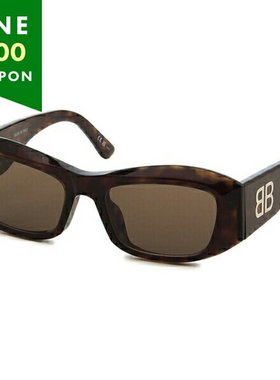 日本直邮Balenciaga 太阳镜 亚洲款 棕色 女士BB0397SA 002