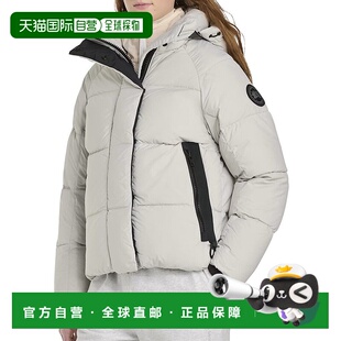 自营 Canada Goose Junction黑色标签派克大衣-灰色 美国奥莱直发