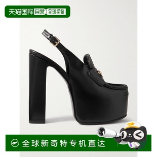 香港直邮潮奢 古驰 1h可退 Gucci 80530 女士 厚底后系带高跟凉鞋