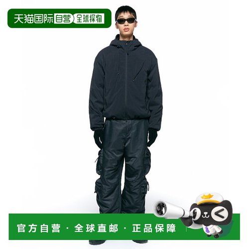 韩国直邮INSILENCE设计师款通用日常休闲宽松时尚裤子IM2C4PT06BL