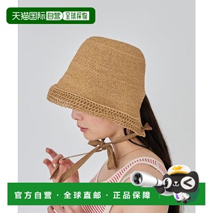 1h可退 日本直邮OVERRIDE PAPER CROCHET BONNET帽子草帽水手帽
