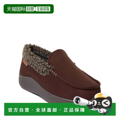 自营Dearfoams Men's Alexander Microsuede Moccasin House Shoe