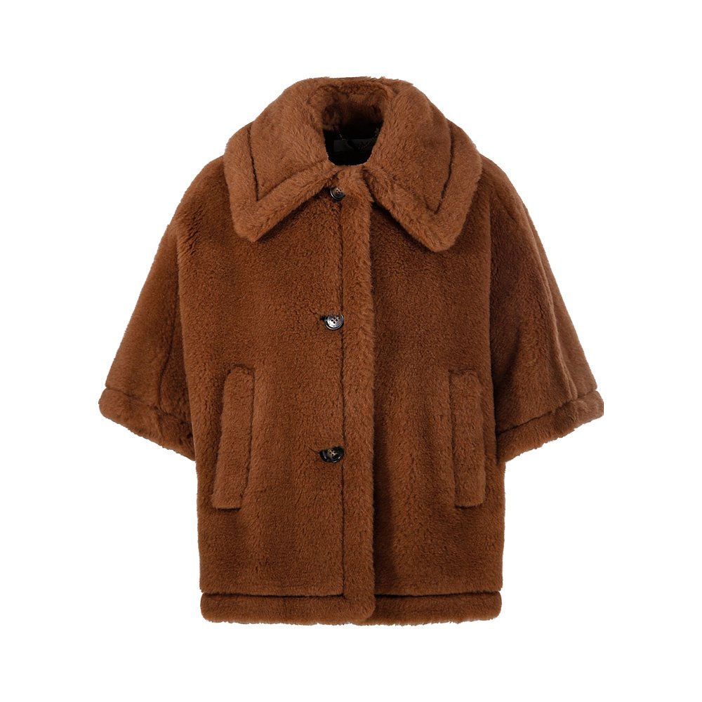 MAX MARA 女士外套 4731165106006 SS2025 棕色 单排扣大衣