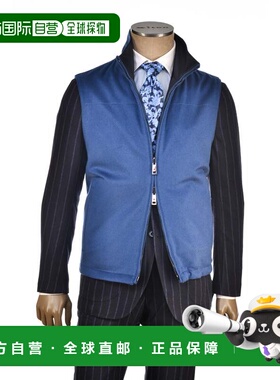 自营 Kired By Kiton Gange双面羊绒背心-蓝色，黑色 美国奥莱直