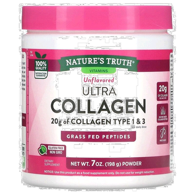 香港直发Nature'S Truth胶原蛋白质粉无麸质膳食补充198g口服液