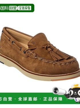 自营tod'sTOD皮革船鞋-棕色 美国奥莱直发新款