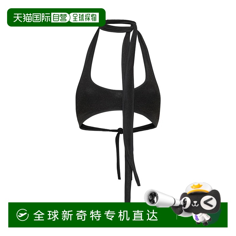 1h可退 香港直邮Y/PROJECT 女士T恤 104TO010BLACK AW2024 黑色 B