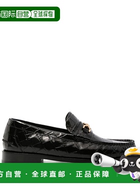 香港直邮VERSACE 男士商务休闲鞋 10135921A098811B00V CO 黑色