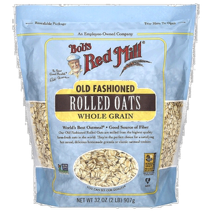 香港直发Bob'S Red Mill鲍勃红磨坊燕麦片经典辗制全谷物制作907g