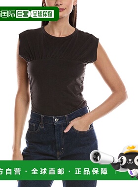 自营rag & bone Jersey Banded Top - black 美国奥莱直发女装