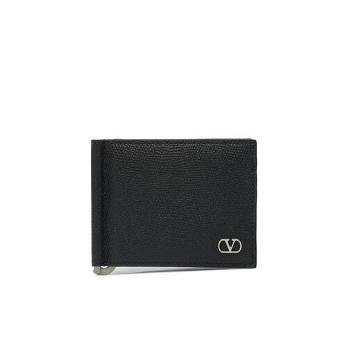 VALENTINO 男士钱包 YP0AP2UAG0NO AW2025 黑色 VLogo 钱包