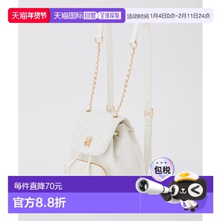 1h可退 日本直邮NICE CLAUP 女装 迷你双肩包 原创徽章设计 轻便