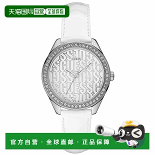 自营Guess女式Trance银色表盘手表-银色 美国奥莱直发