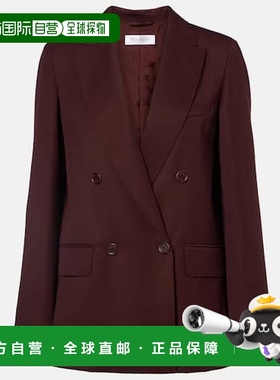 1h可退 香港直邮潮奢 MaxMara 麦斯玛拉 女士 Farad 双排扣初剪羊