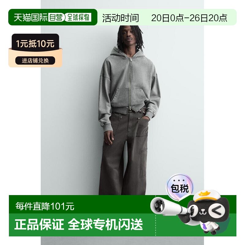 日本直邮Zara多口袋长裤休闲裤