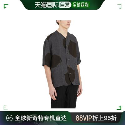 香港直邮UMA WANG 男士衬衫 HUM1517UW839BLU