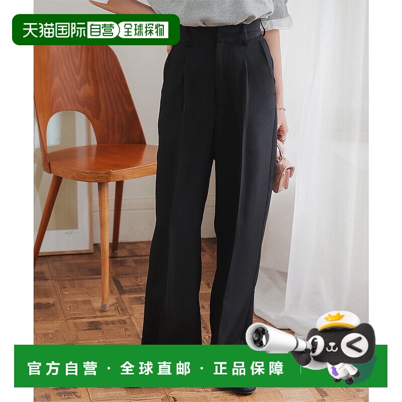 日本直邮KOBE LETTUCE 塔克宽版直筒裤 [M4027]